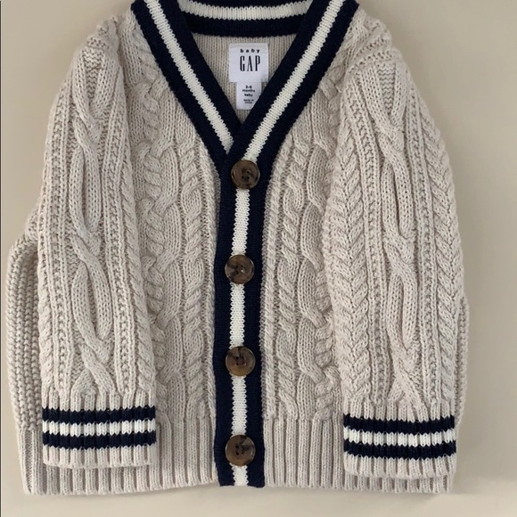 Baby Gap Knit Cotton Cardigan - Picture 2 of 4